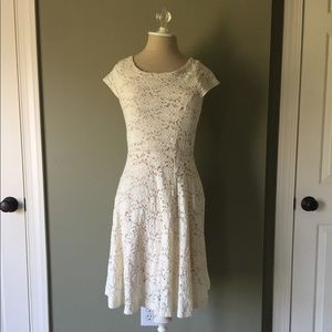 Anthropologie Maeve White Dress